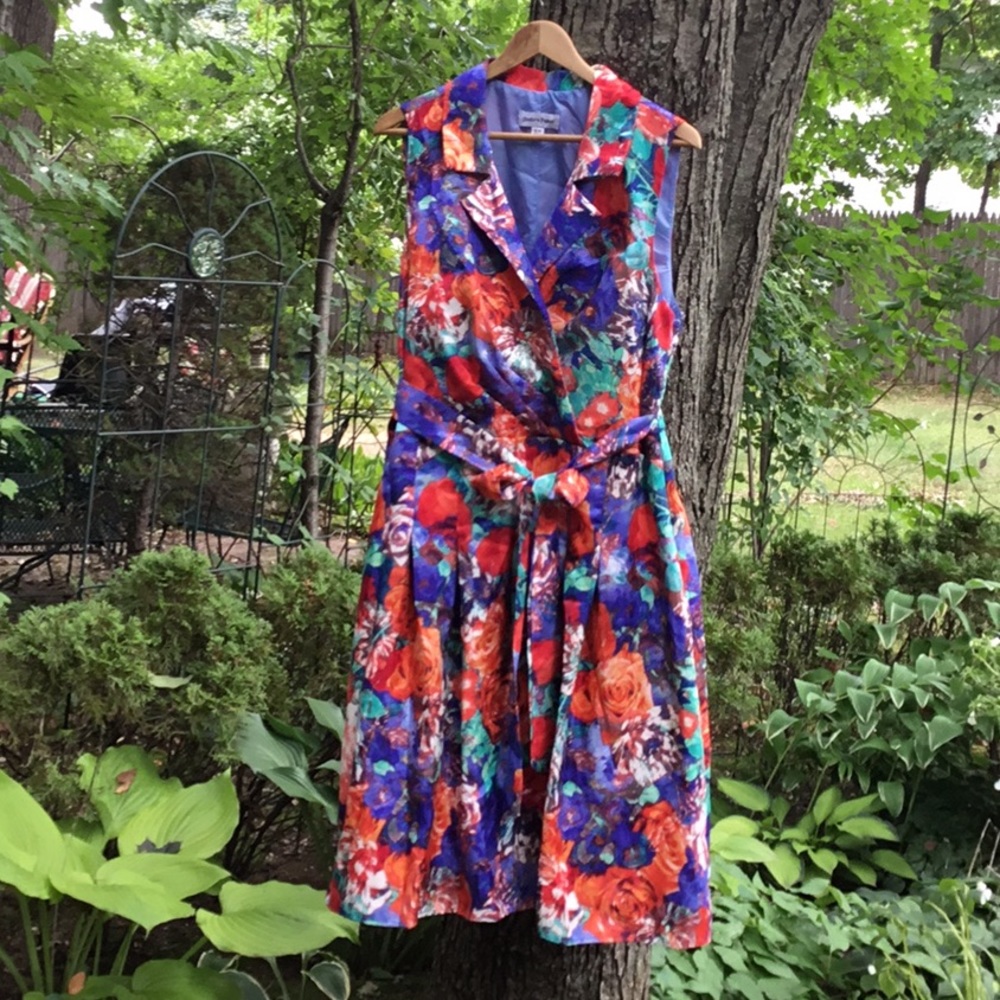 Multi-color Floral Dress